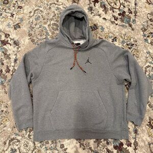 Jordan Gray Hoodie with Black Logo